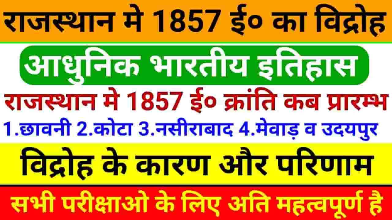 1857 Ki Kranti Rajasthan