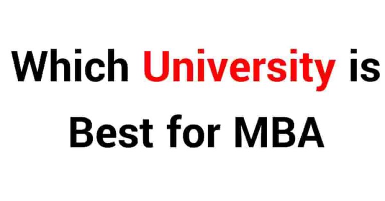 Which University is Best for MBA